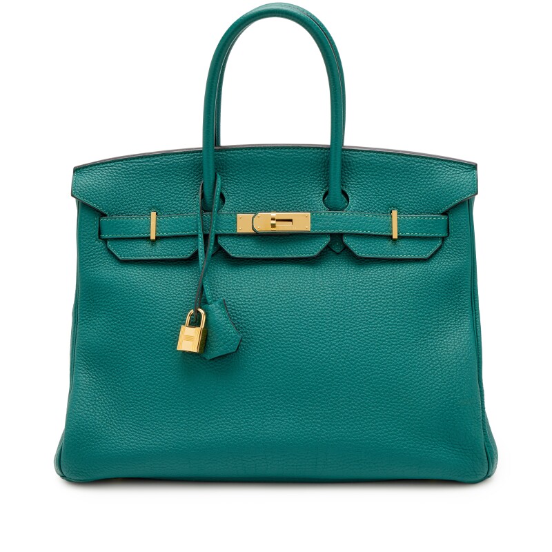 Malachite Togo Birkin 35 Gold Hardware, 2013