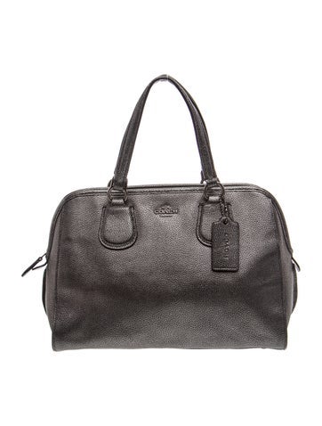 Coach Leather Top Handle Bag
