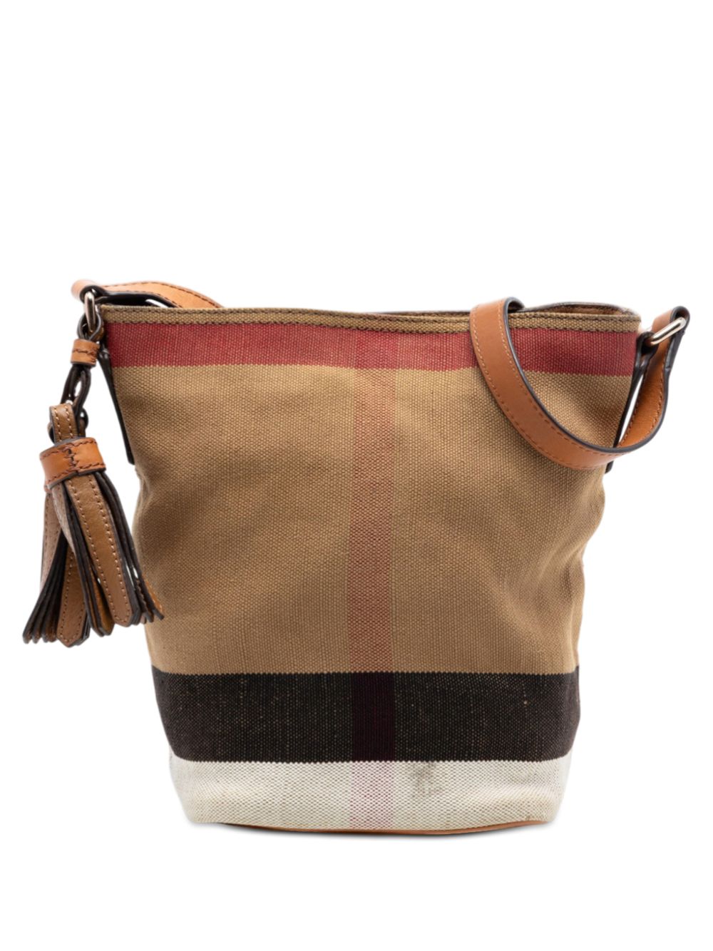 2000-2017 Mini Mega Check Canvas Ashby Tassel bucket bag