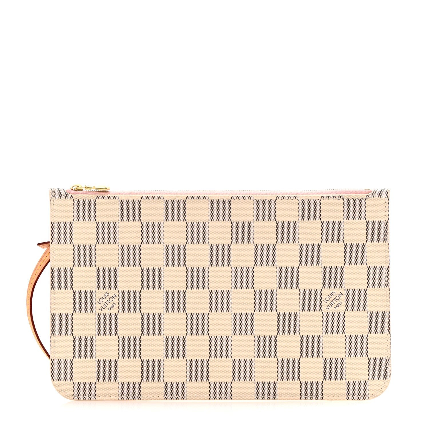 Louis Vuitton Damier Azur Neverfull MM GM Pochette Rose Ballerine