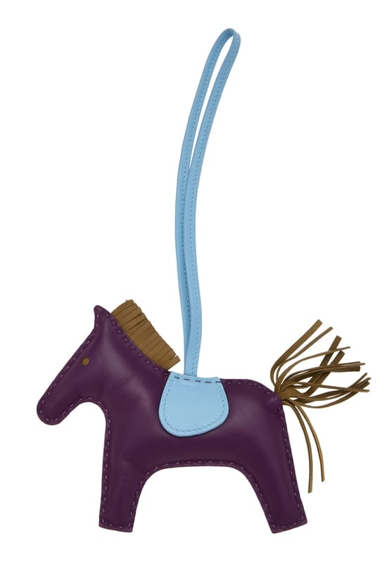 Hermes Multicolor Lambskin Rodeo Bag Charm MM