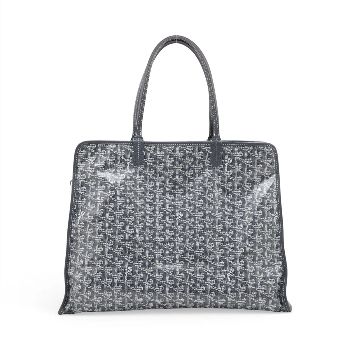 Goyard Hardy PM PVC & leather Tote bag Gray