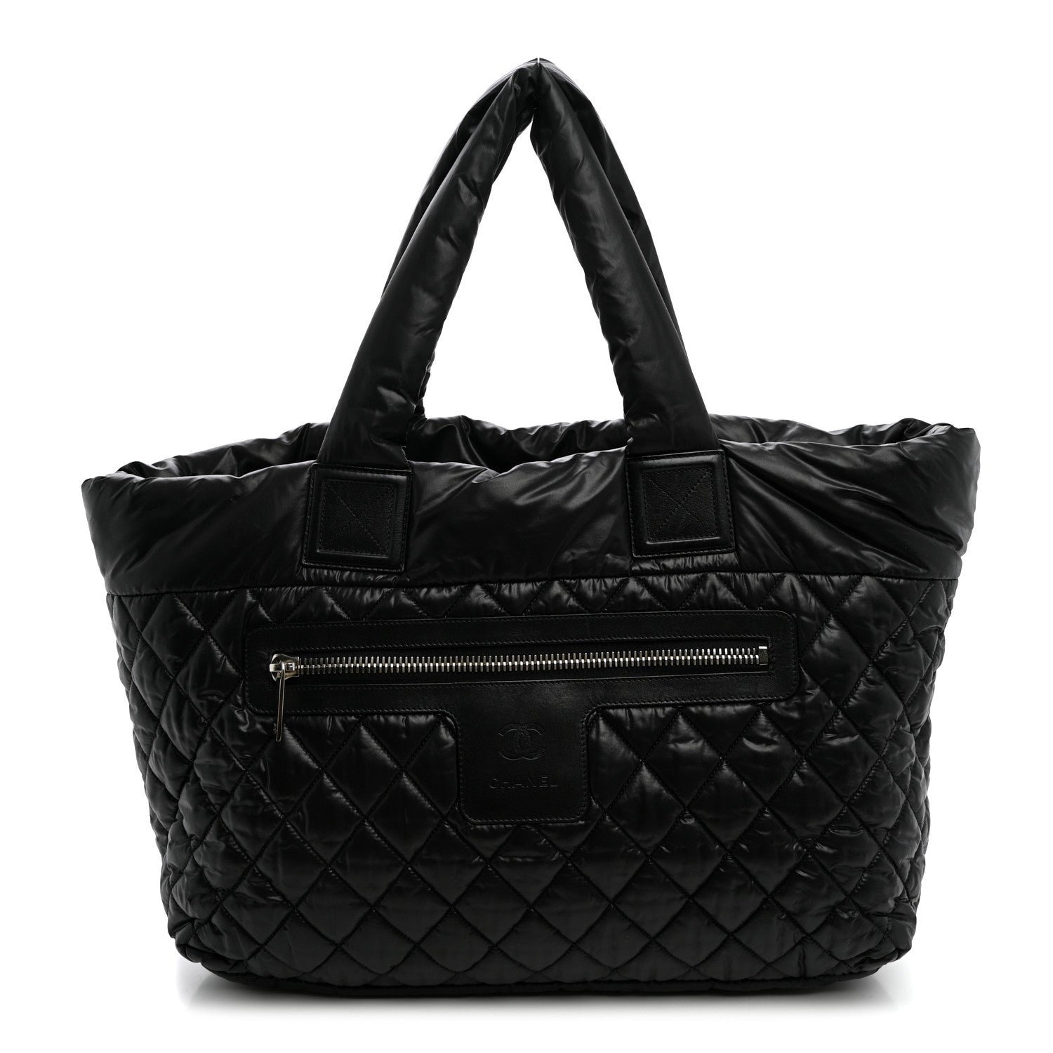 Chanel Nylon Quilted Large Coco Cocoon Tote Black