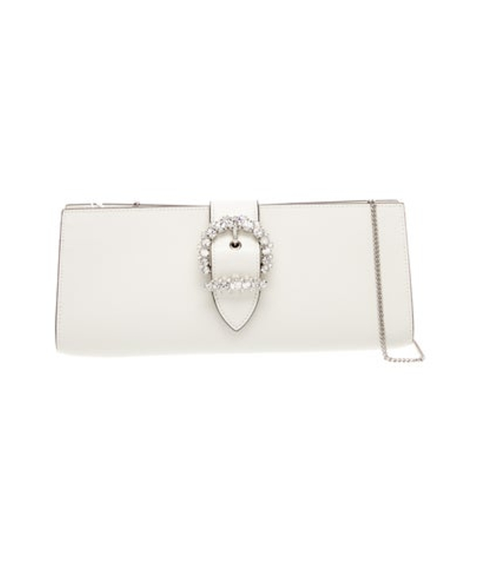 Jimmy Choo Choo Leather Clutch