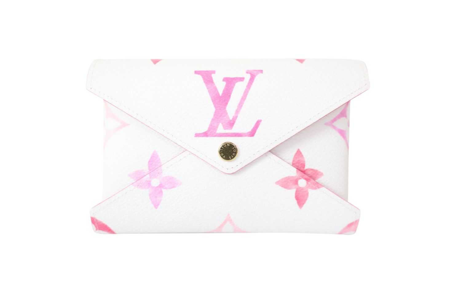 Louis Vuitton Louis Vuitton Kirigami Meidum, White and Pink Watercolor, New WA001