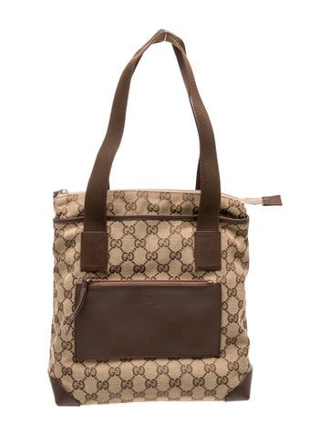 GG Canvas Vintage Monogram GG Small Charmy Tote Bag Small Vintage