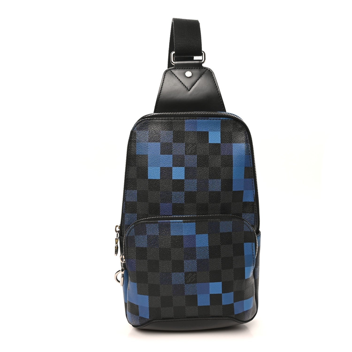 Louis Vuitton Damier Graphite Pixel Avenue Sling Backpack Blue