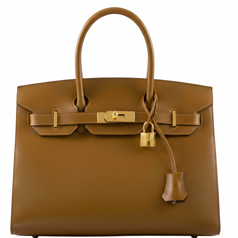 Hermes Hermès Birkin 30 Sellier Bronze Doré Madame Gold Hardware