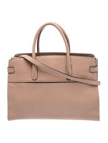 Leather Top Handle Bag