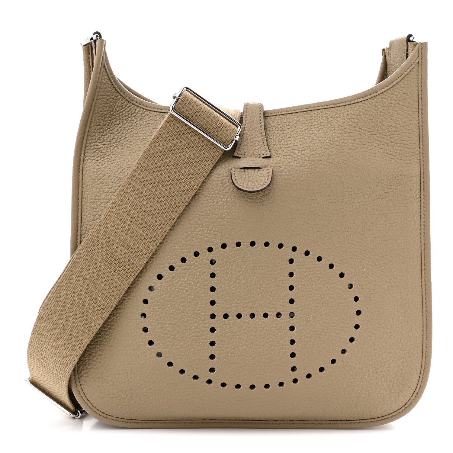 Taurillon Clemence Evelyne III PM Beige Marfa