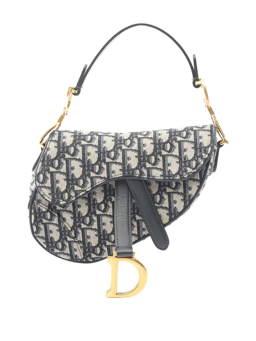 Dior 2020 Mini Oblique Canvas Saddle Bag satchel