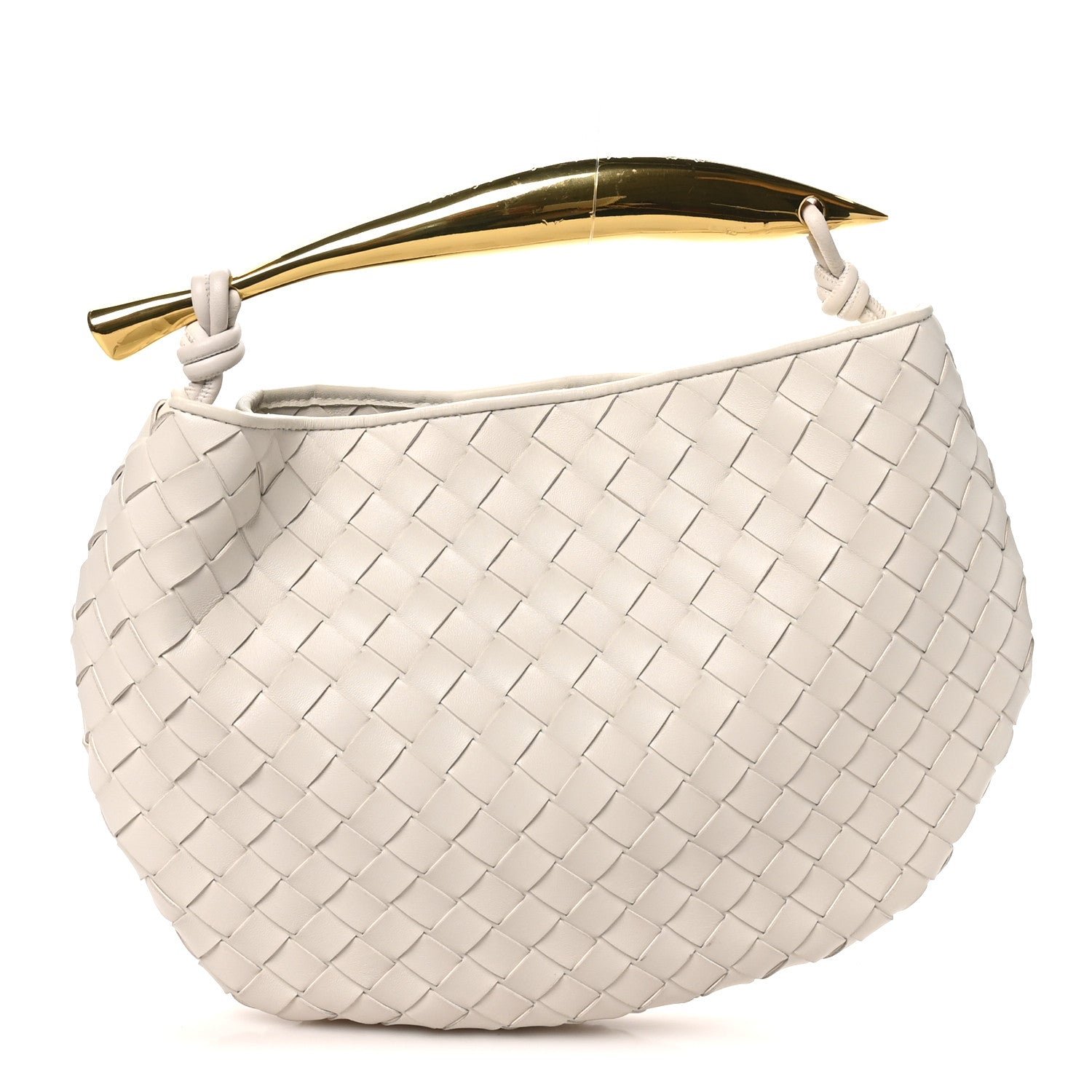 Bottega Veneta Nappa Intrecciato Sardine Bag Chalk