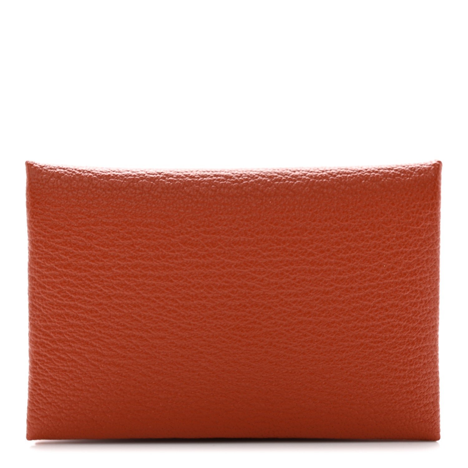 Hermes Chevre Mysore Calvi Card Case Cuivre