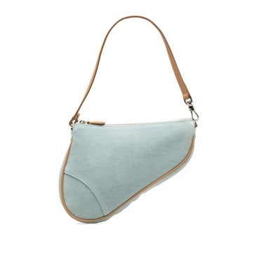 Dior Denim Mini Denim Saddle Pochette