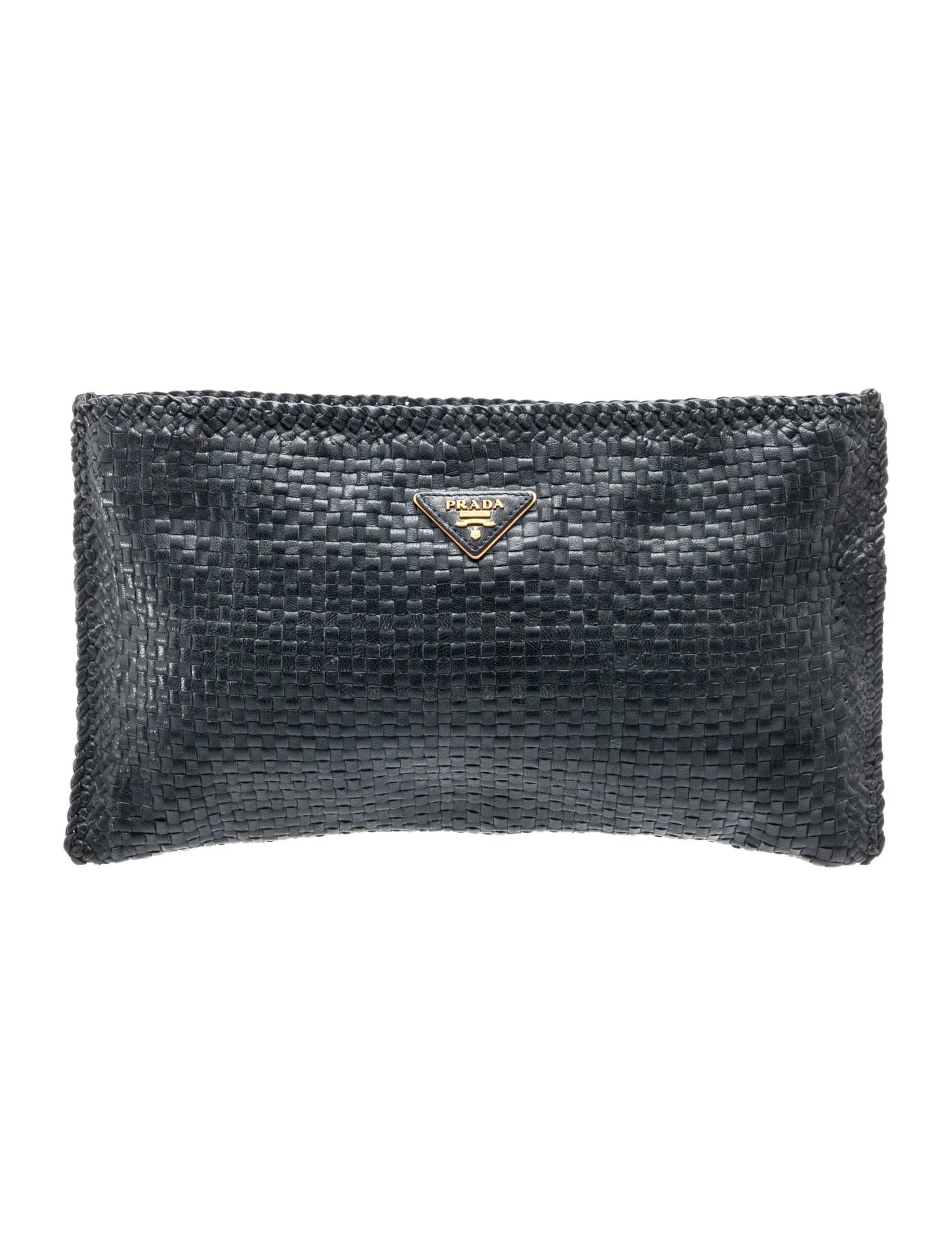 Enameled Metal Triangle Clutch