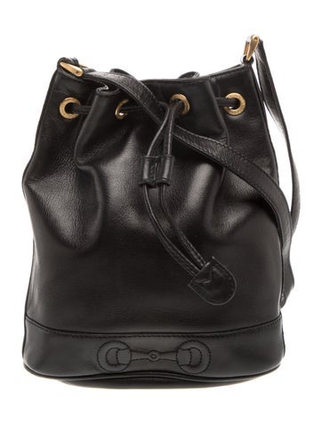 Leather Bucket Bag Small