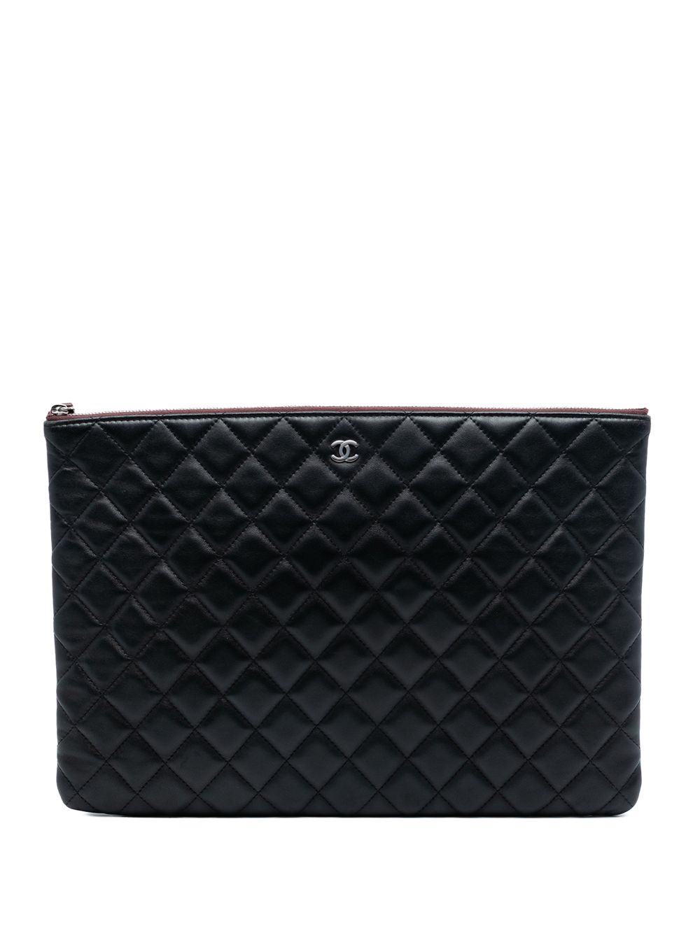 2013-2014 Large Quilted Lambskin O Case clutch bag