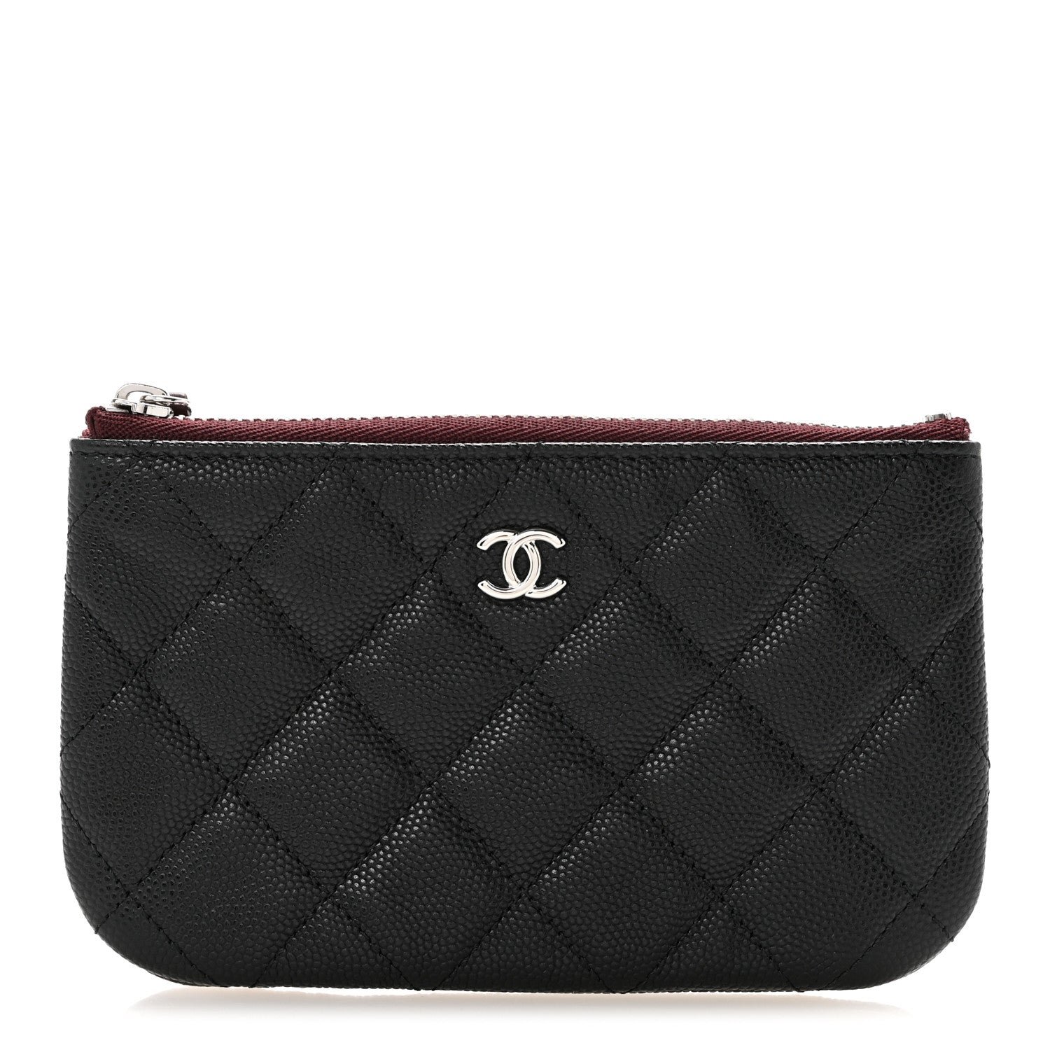 Chanel Caviar Quilted Small Cosmetic Case Black
