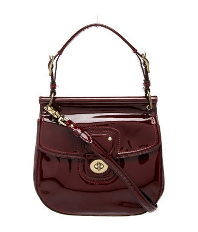 Coach Patent Leather Willis W Strap Vintage