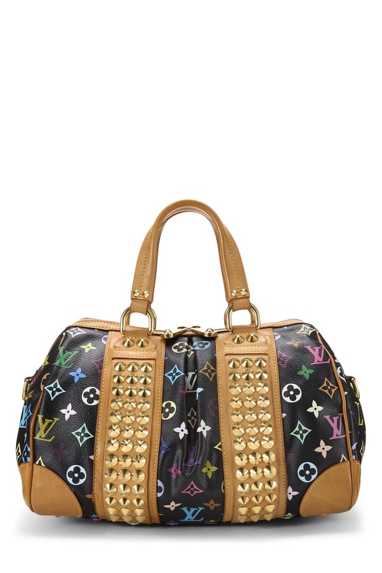 Takashi Murakami x Louis Vuitton Black Monogram Multicolore Courtney MM