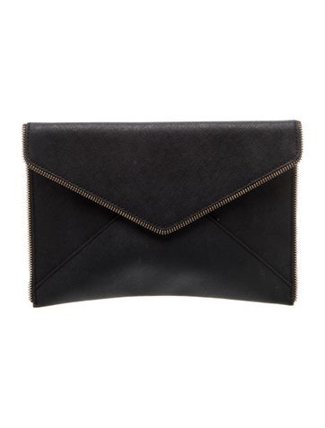 Saffiano Leather Clutch