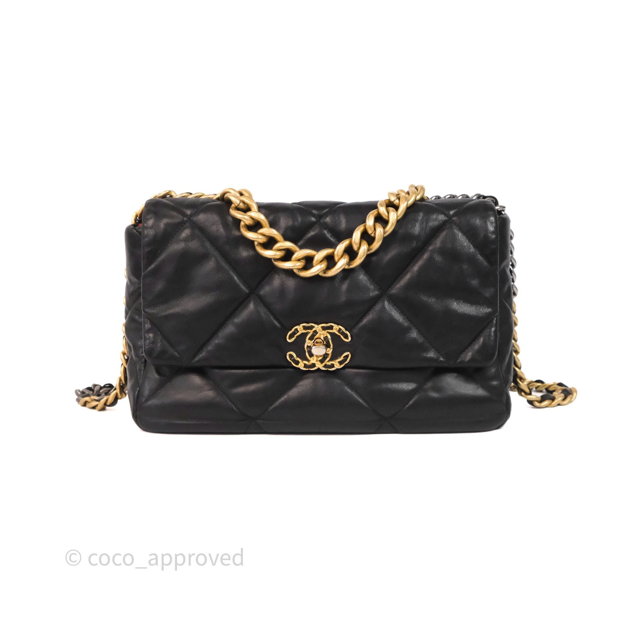 Chanel 19 Medium Black Mixed Hardware