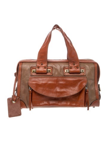 Leather Top Handle Bag