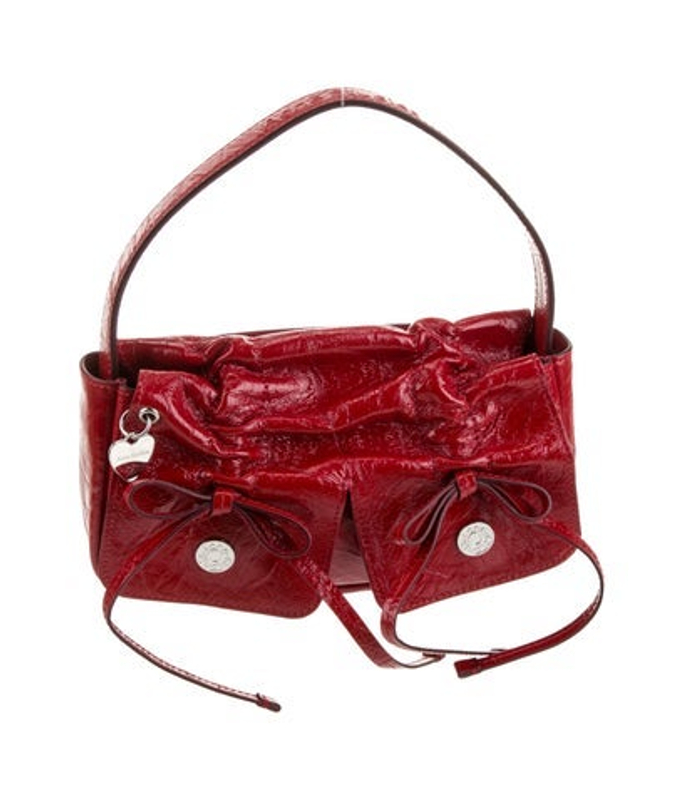 Acne Studios Studios Patent Leather Top Handle Bag
