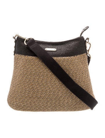 Raffia Messenger Bag