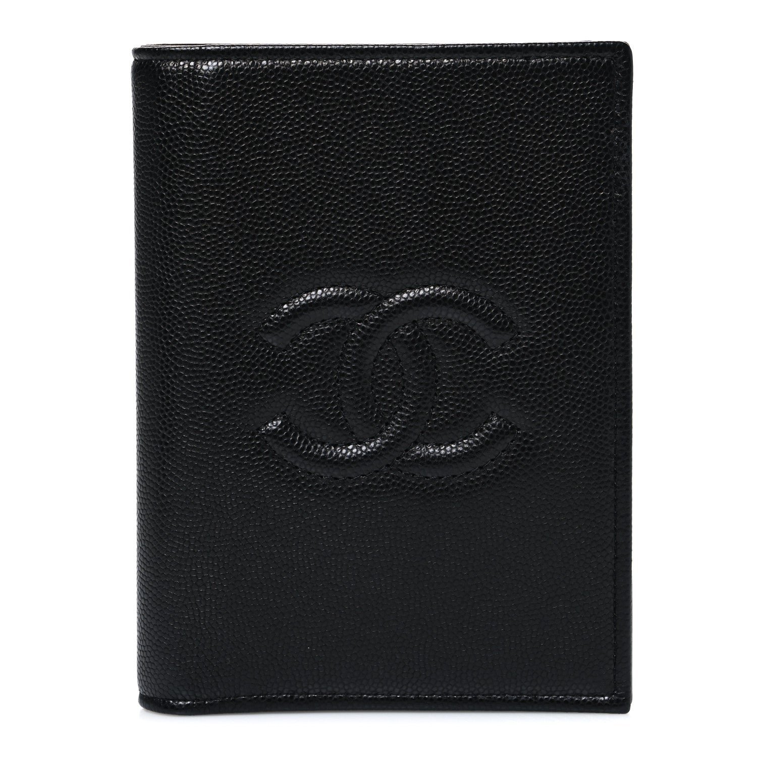 Chanel Caviar Timeless Passport Holder Black