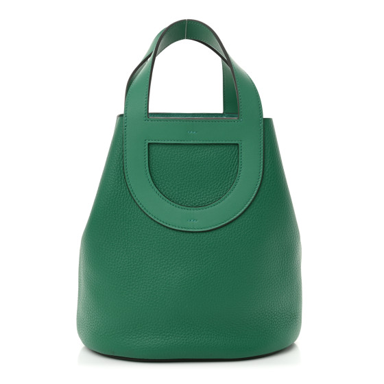 Hermes Taurillon Clemence Swift In-The-Loop 23 Bag Vert Vertigo