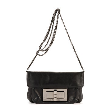Leather Giant Lock Reissue Mademoiselle Flap