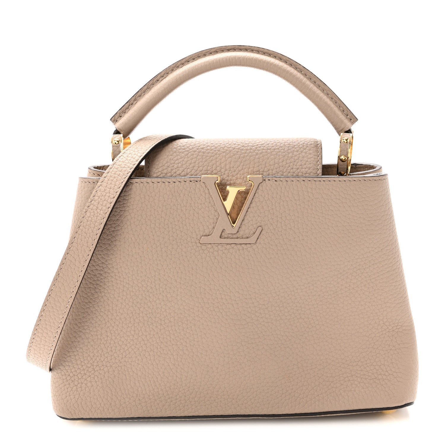 Louis Vuitton Taurillon Capucines BB Galet
