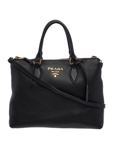 Vitello Daino Leather Top Handle Bag
