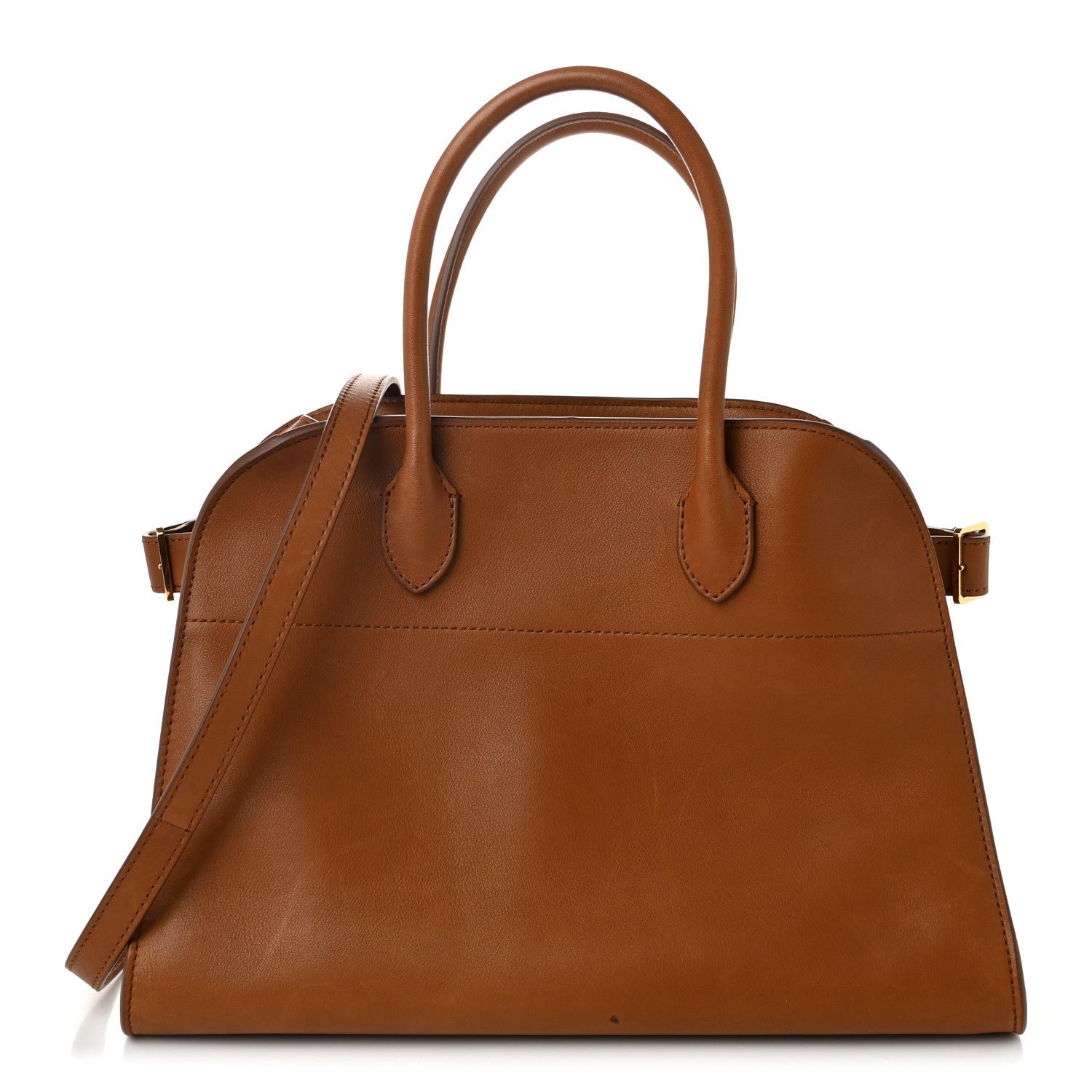 The Row Polished Saddle Calfskin Soft Margaux 12 Cuir