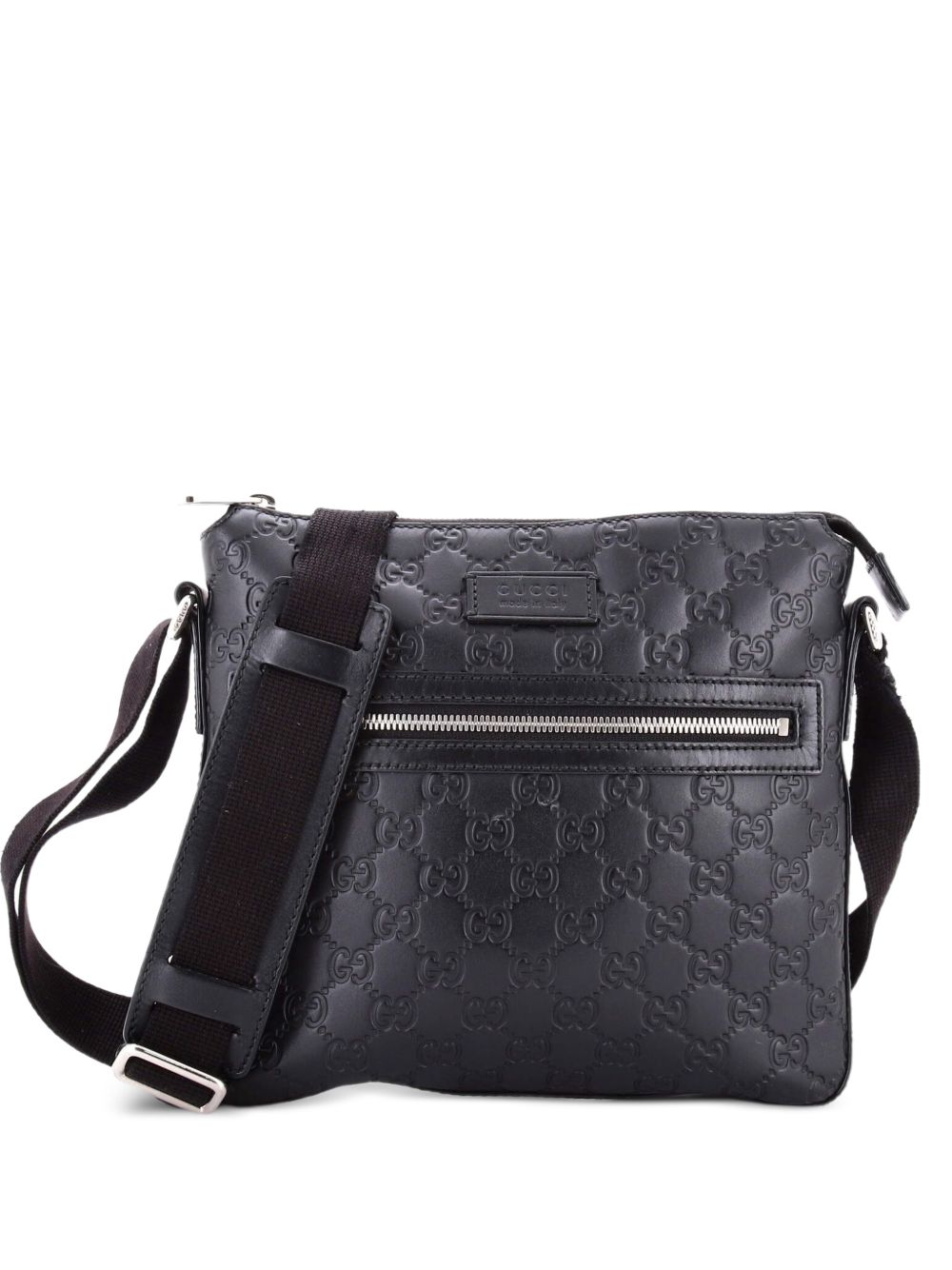 Signature Zip Messenger Bag Guccissima Leather Small crossbody bag