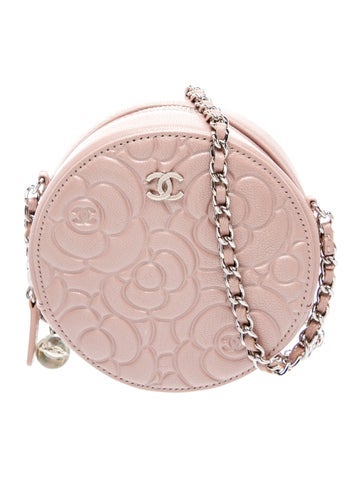 Camellia Round Clutch w/ Chain