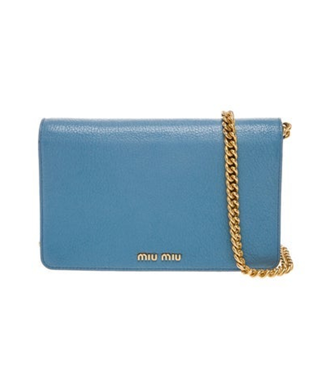 Miu Miu Miu Goat Leather Shoulder Bag