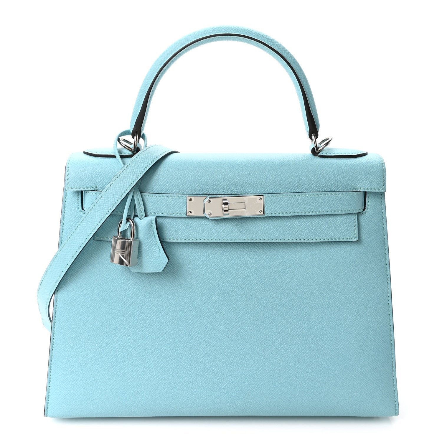 Hermes Epsom Kelly Sellier 28 Bleu Atoll