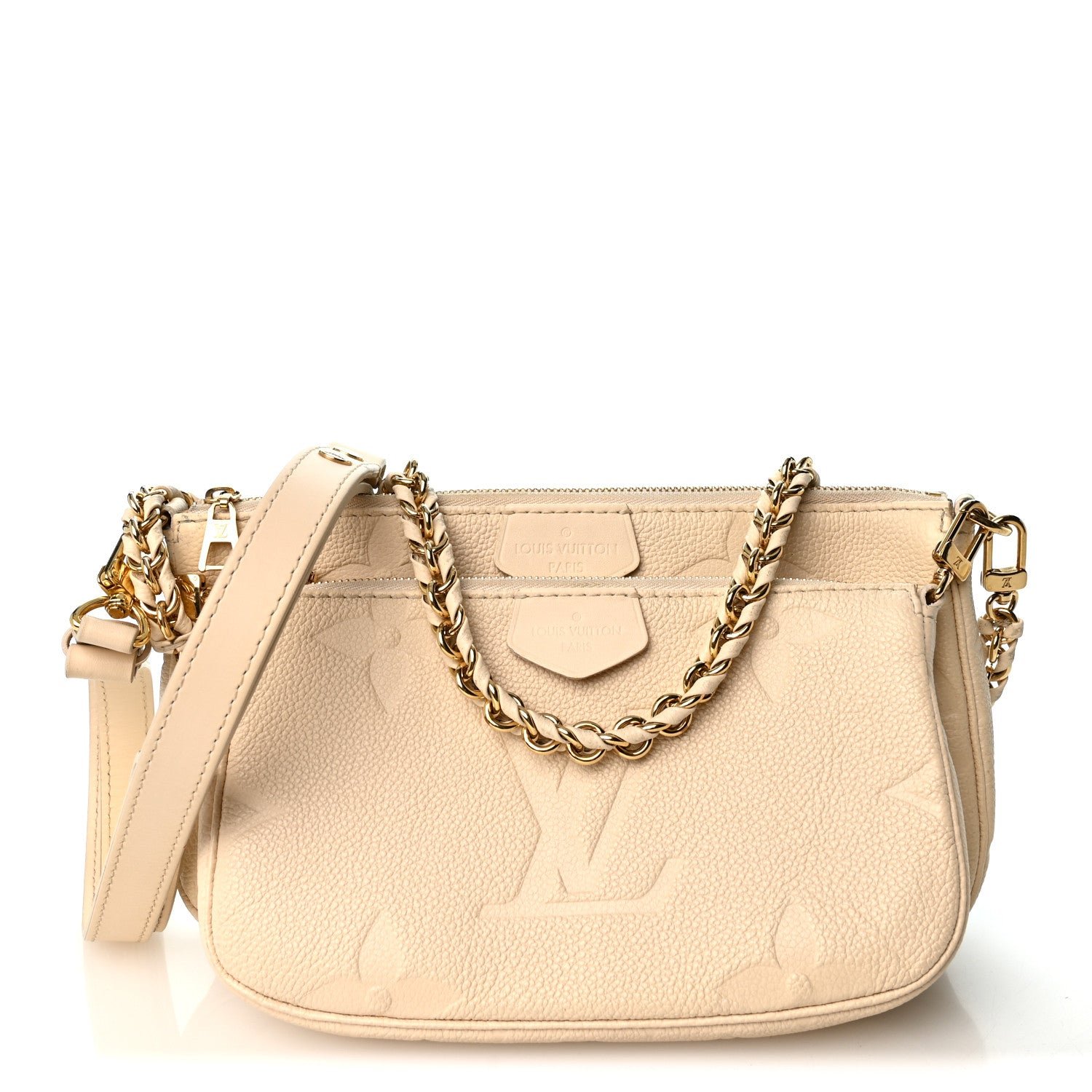 Louis Vuitton Empreinte Monogram Giant Multi Pochette Accessories Cream