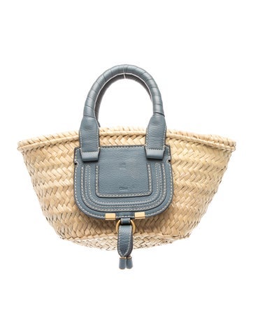 Straw Marcie Basket Bag Small