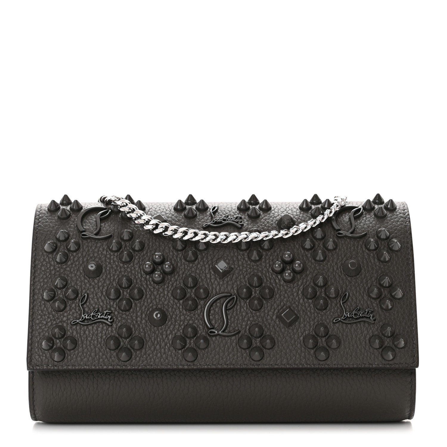 Christian Louboutin Calfskin Spikes Loubinthesky Paloma Wallet on Chain Rocket