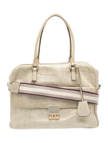 Anya Hindmarch Embossed Leather Shoulder Bag