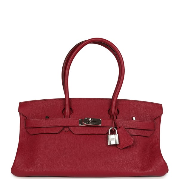 Hermes Vintage Hermes Shoulder Birkin 42 JPG Rubis Togo Palladium Hardware