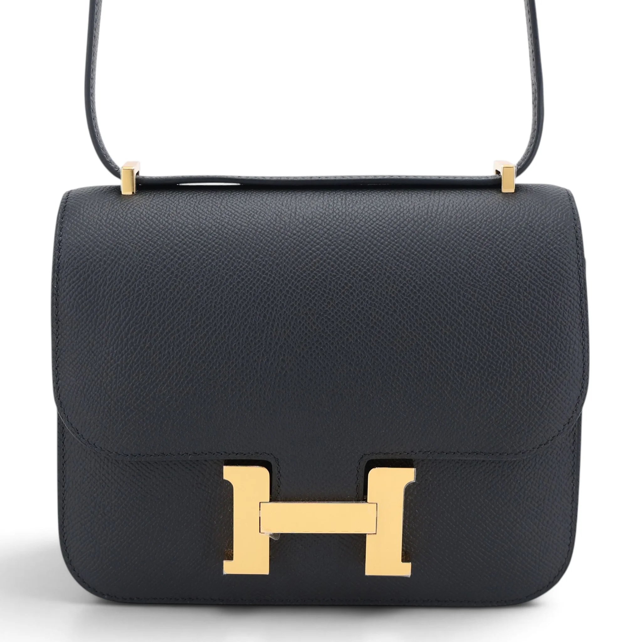 Brand New ( Rank N ) HERMÈS Constance 24 Noir (89) Epsom Brushed Permabrass hardware K (2025)