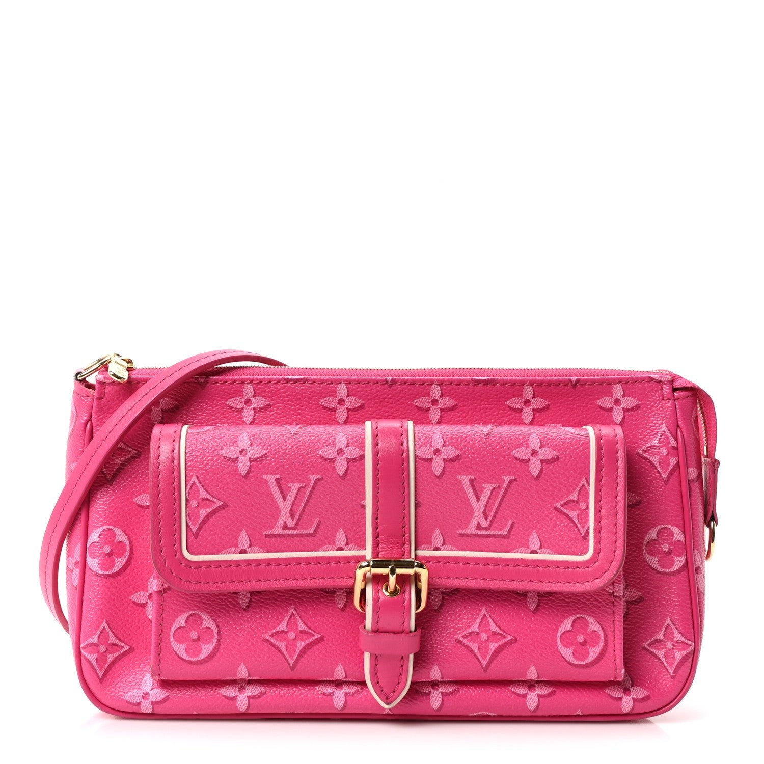 Louis Vuitton Monogram Fall For You Maxi Multi Pochette Accessories Fuchsia