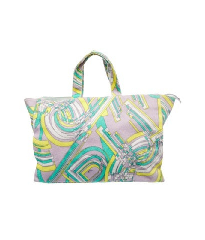 Emilio Pucci Pucci Terry Cloth Top Handle Bag