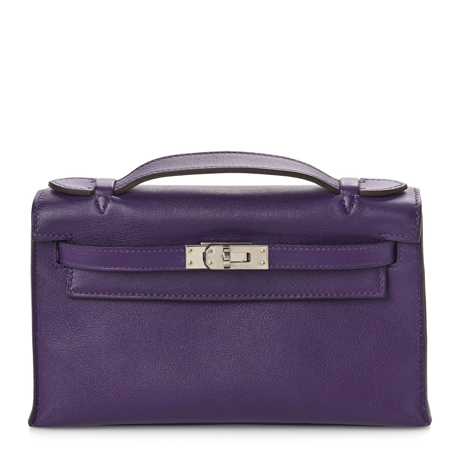 Hermes Swift Kelly Pochette Clutch Iris
