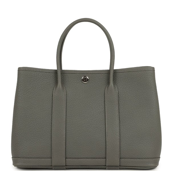 Hermes Hermes Garden Party 30 Gris Meyer Negonda Palladium Hardware