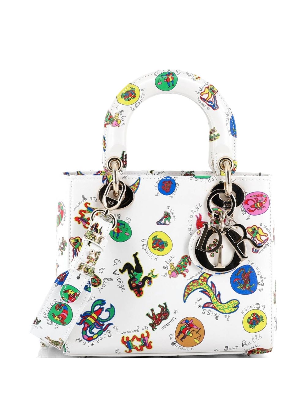 My ABCDior Lady Dior Bag Printed Leather Small satchel